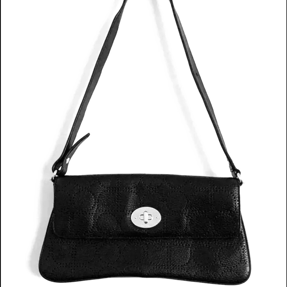 Kate Spade black leather shoulder bag 🖤